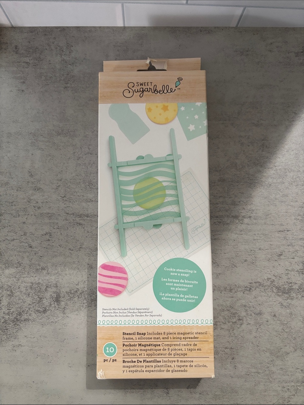 Mint Green Cookie Stencil Snap Set